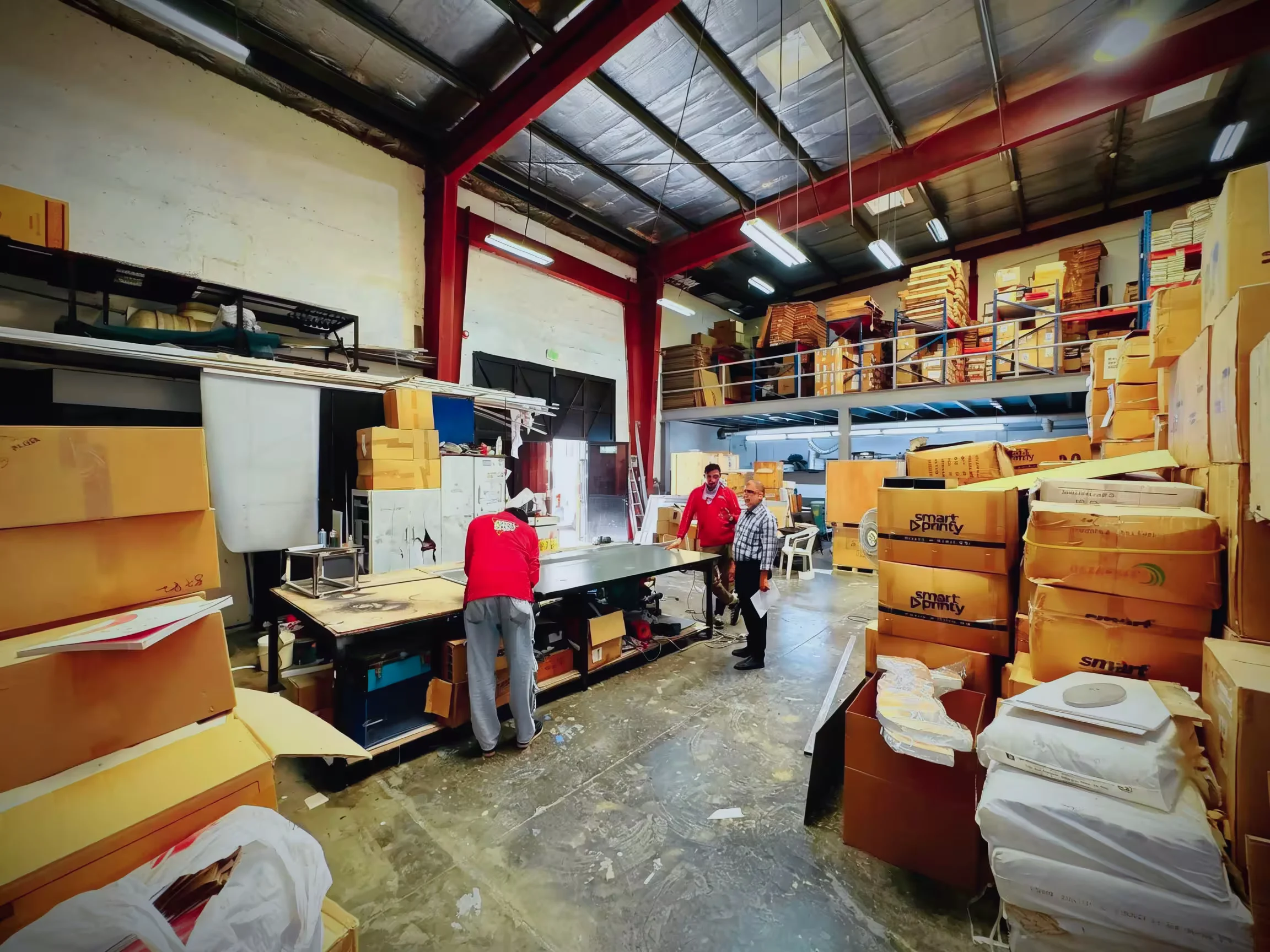 Smart Printy team members preparing orders in the warehouse